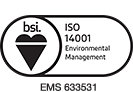 View our BSI ISO14001 Environmental Management Certificate